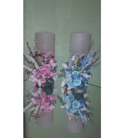 VELA DE BAUTIZO Y BODA